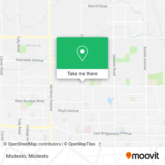 Modesto map