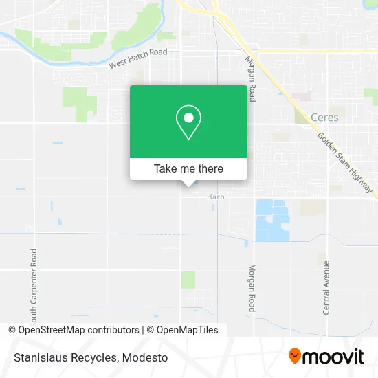 Stanislaus Recycles map