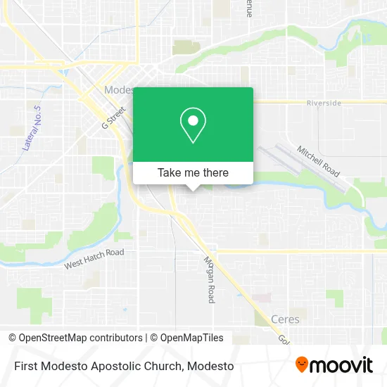 First Modesto Apostolic Church map