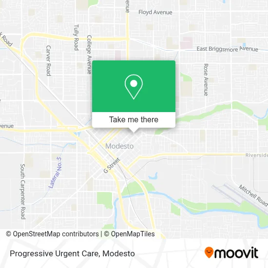 Progressive Urgent Care map