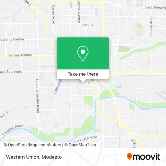 Western Union map