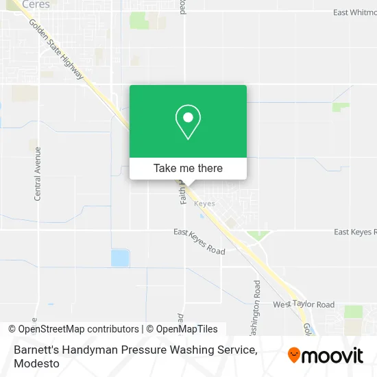 Barnett's Handyman Pressure Washing Service map