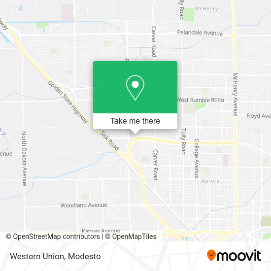 Western Union map