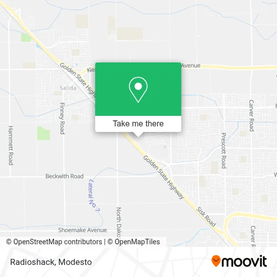 Radioshack map