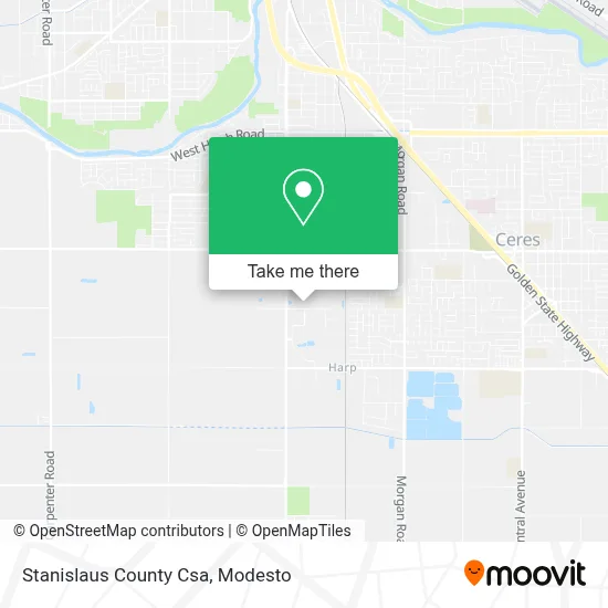 Stanislaus County Csa map