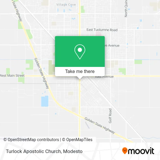 Turlock Apostolic Church map
