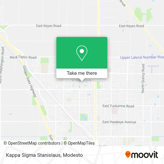 Kappa Sigma Stanislaus map