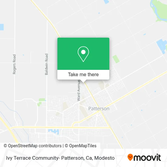 Ivy Terrace Community- Patterson, Ca map