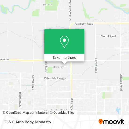 G & C Auto Body map