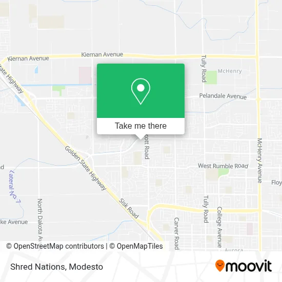 Shred Nations map