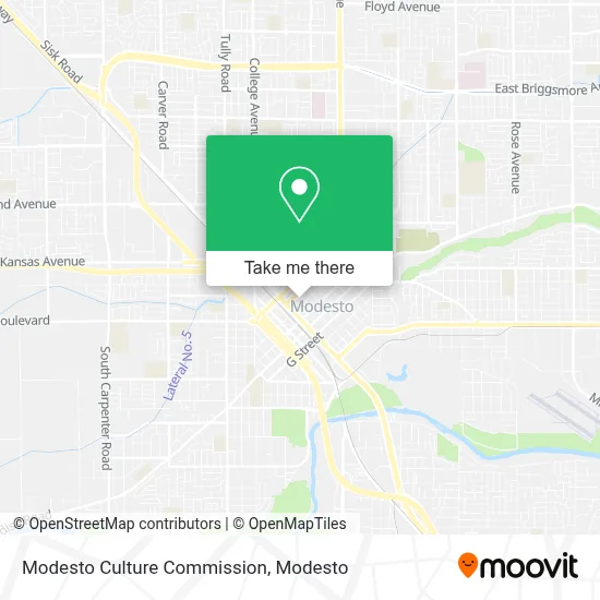 Modesto Culture Commission map