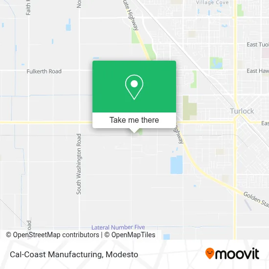 Cal-Coast Manufacturing map
