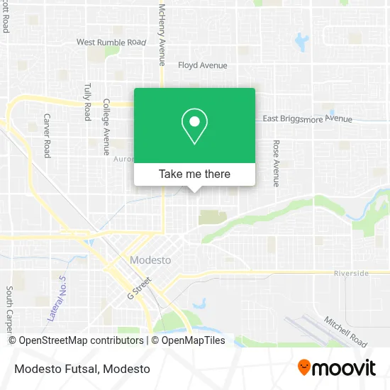 Modesto Futsal map