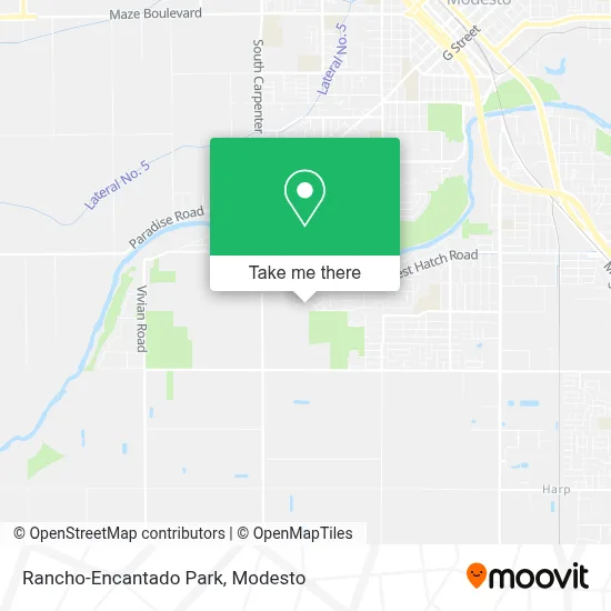 Rancho-Encantado Park map
