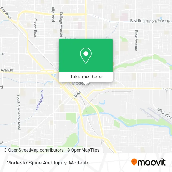Modesto Spine And Injury map