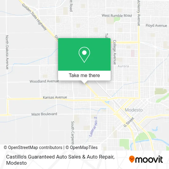 Castillo's Guaranteed Auto Sales & Auto Repair map