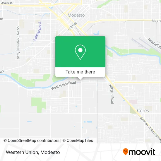 Western Union map