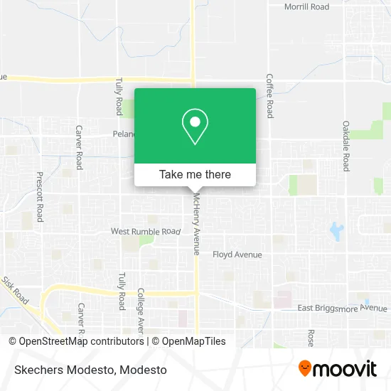 Skechers Modesto map