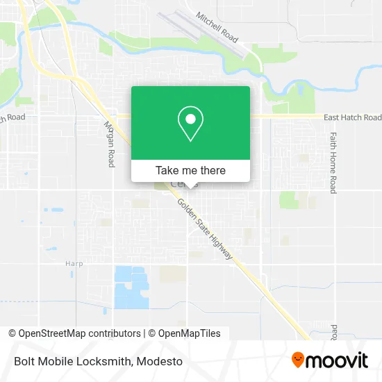 Bolt Mobile Locksmith map