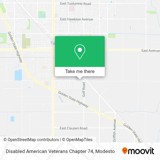 Disabled American Veterans Chapter 74 map