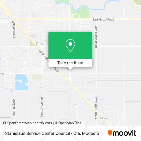 Stanislaus Service Center Council - Cta map