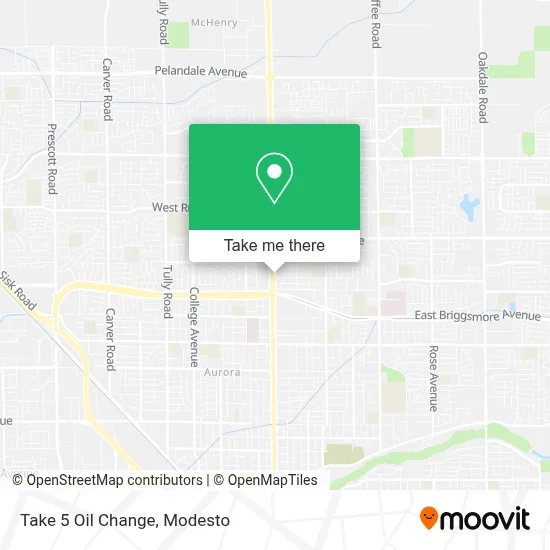 Take 5 Oil Change map