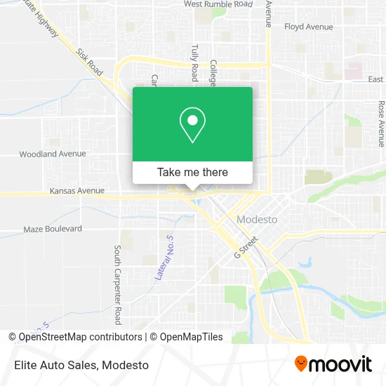 Elite Auto Sales map
