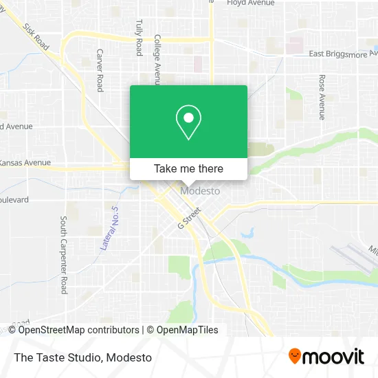 The Taste Studio map