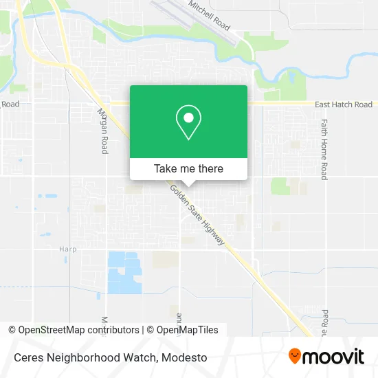 Ceres Neighborhood Watch map