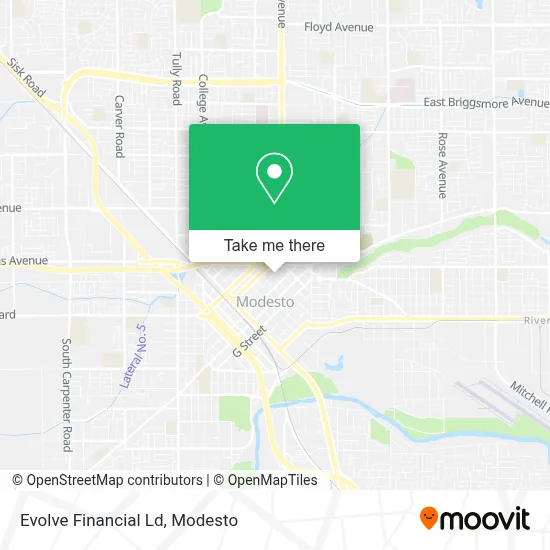 Evolve Financial Ld map