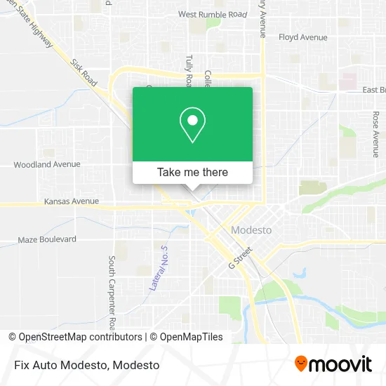 Fix Auto Modesto map