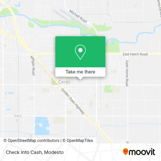 Check Into Cash map