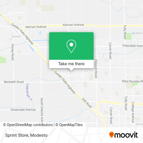 Sprint Store map
