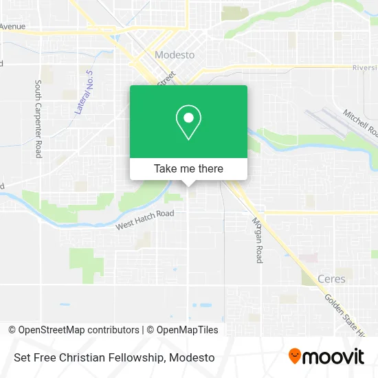 Set Free Christian Fellowship map
