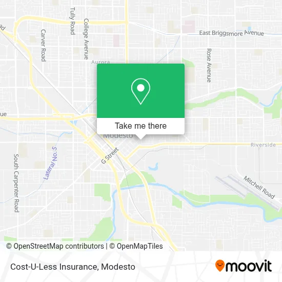 Cost-U-Less Insurance map
