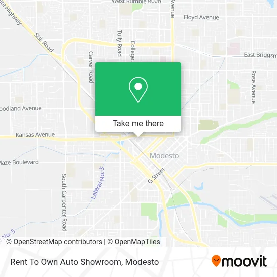 Rent To Own Auto Showroom map