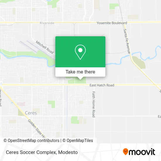 Ceres Soccer Complex map