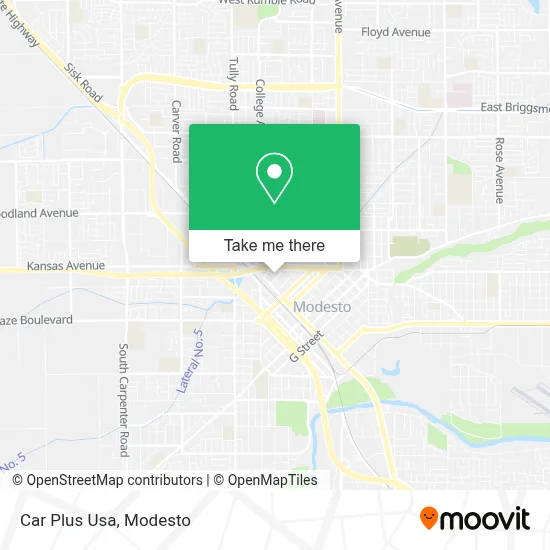 Car Plus Usa map