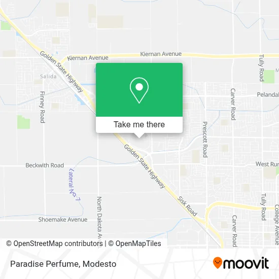 Paradise Perfume map