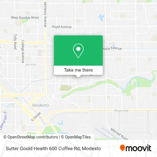 Sutter Gould Health 600 Coffee Rd map