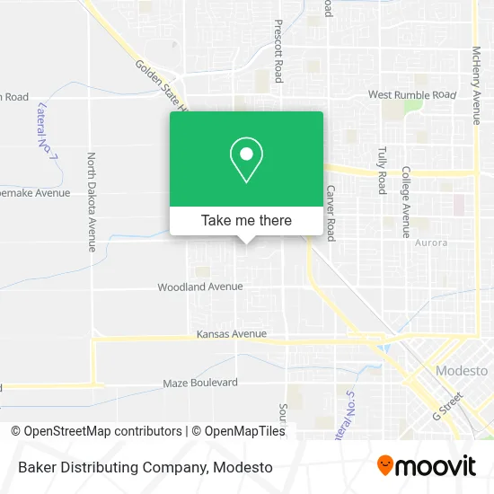 Baker Distributing Company map