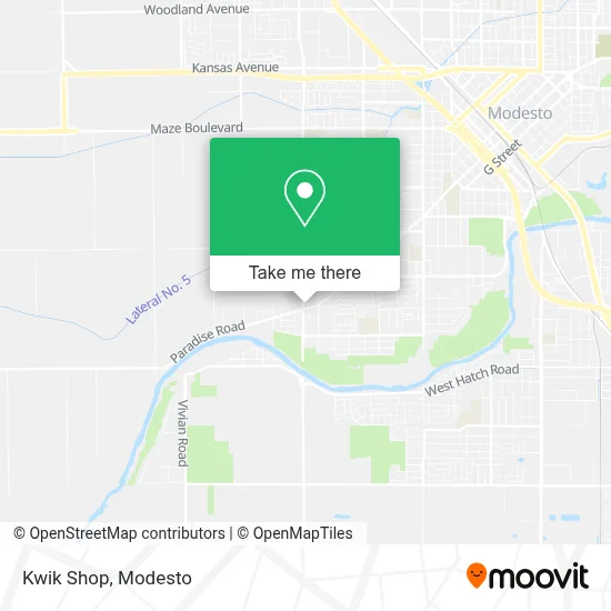 Kwik Shop map