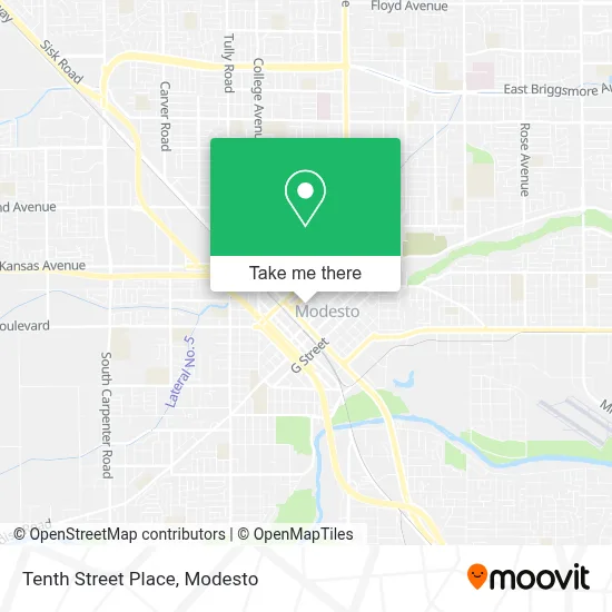 Tenth Street Place map