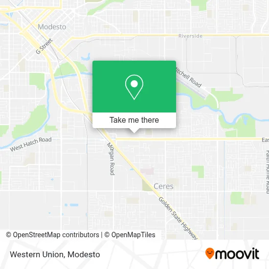 Western Union map