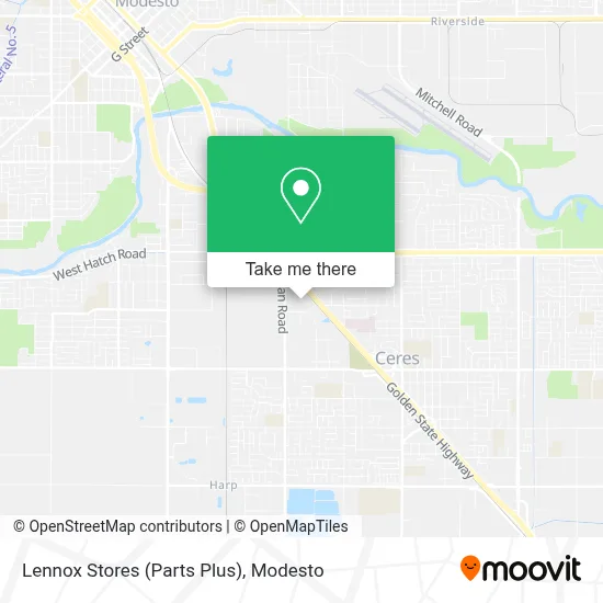 Lennox Stores (Parts Plus) map