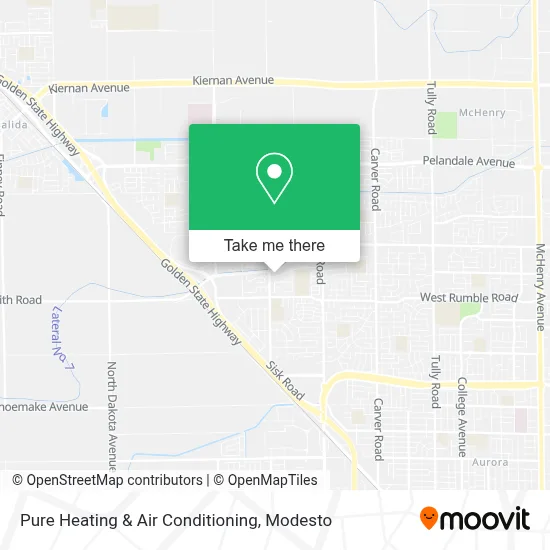 Pure Heating & Air Conditioning map