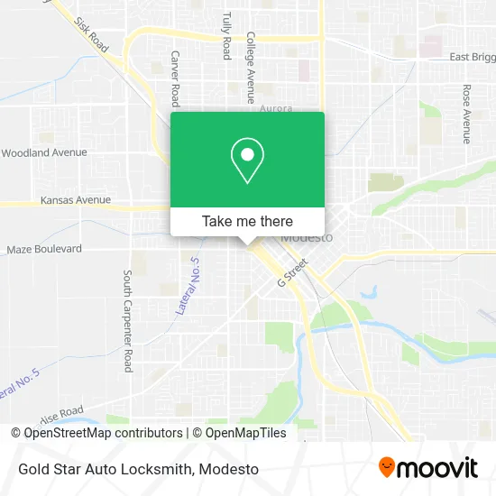 Gold Star Auto Locksmith map