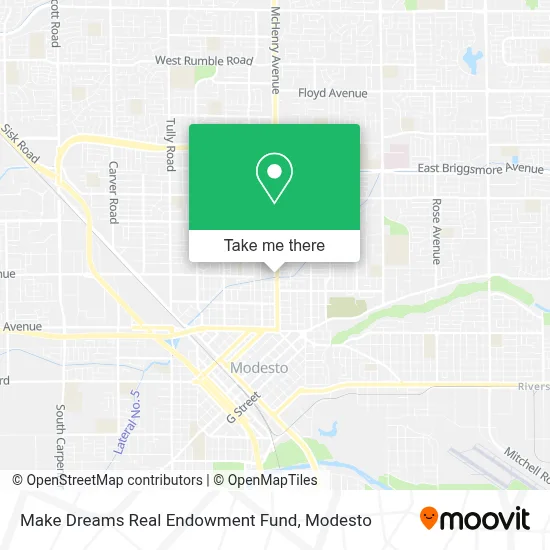Make Dreams Real Endowment Fund map