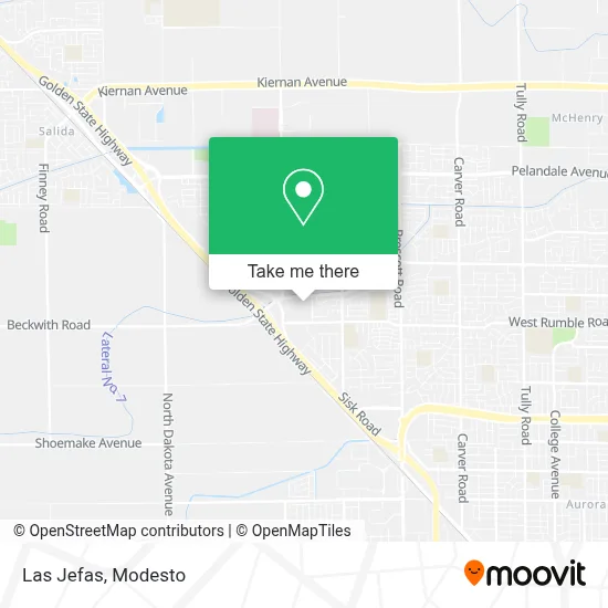 Las Jefas map