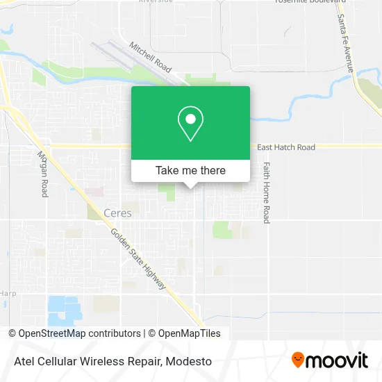 Atel Cellular Wireless Repair map